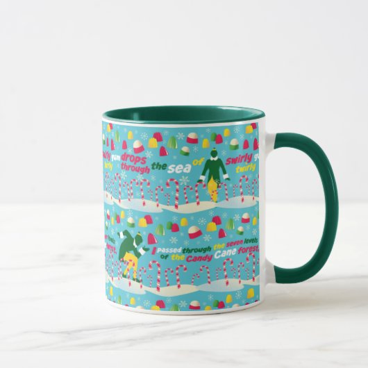 Buddy the Elf Candy Pattern Tasse (Rechts)