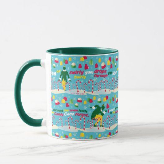 Buddy the Elf Candy Pattern Tasse (Links)