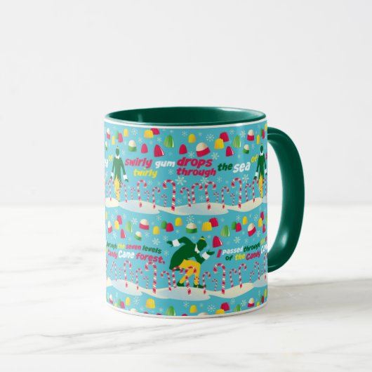 Buddy the Elf Candy Pattern Tasse (VorderseiteRechts)
