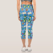 Buddy the Elf Cartoon Pattern Capri Leggings (Rückseite)