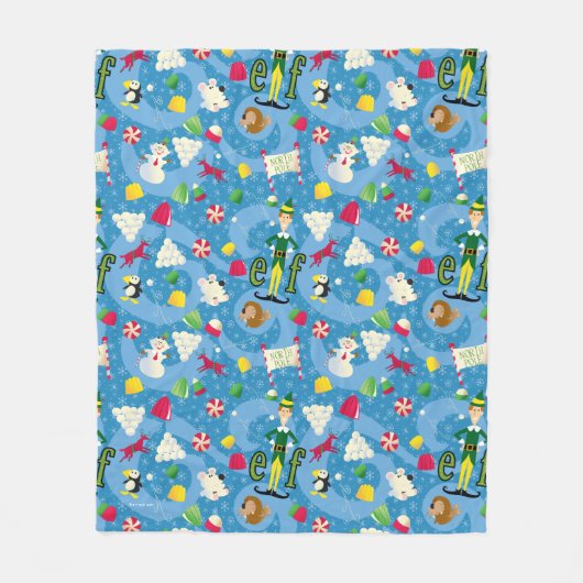 Buddy the Elf Cartoon Pattern Fleecedecke (Vorderseite)
