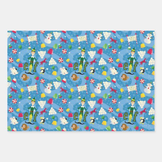 Buddy the Elf Cartoon Pattern Geschenkpapier Set (Vorderseite 2)