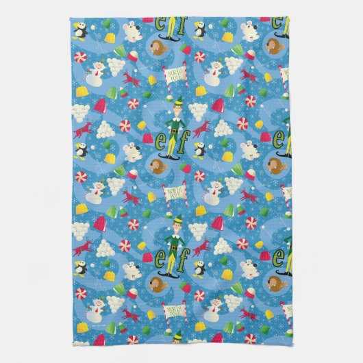 Buddy the Elf Cartoon Pattern Geschirrtuch (Vertikal)