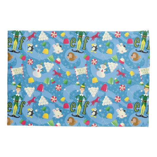 Buddy the Elf Cartoon Pattern Kissenbezug (Rückseite)