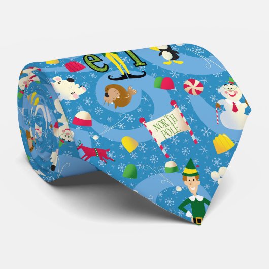 Buddy the Elf Cartoon Pattern Krawatte (Gerollt)