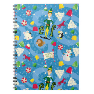 Buddy the Elf Cartoon Pattern Notizblock