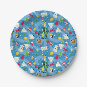 Buddy the Elf Cartoon Pattern Pappteller