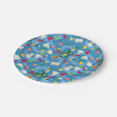 Buddy the Elf Cartoon Pattern Pappteller (Schrägansicht)