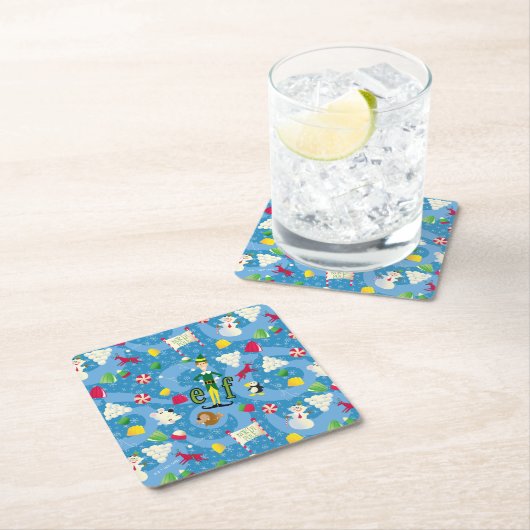 Buddy the Elf Cartoon Pattern Rechteckiger Pappuntersetzer (Vor Ort)