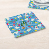 Buddy the Elf Cartoon Pattern Rechteckiger Pappuntersetzer (angewinkelt)