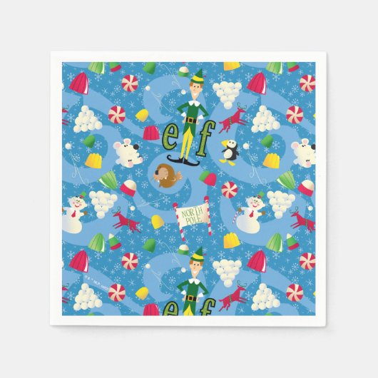 Buddy the Elf Cartoon Pattern Serviette (Vorderseite)
