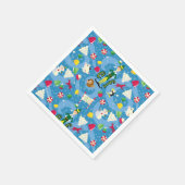 Buddy the Elf Cartoon Pattern Serviette (Ecke)