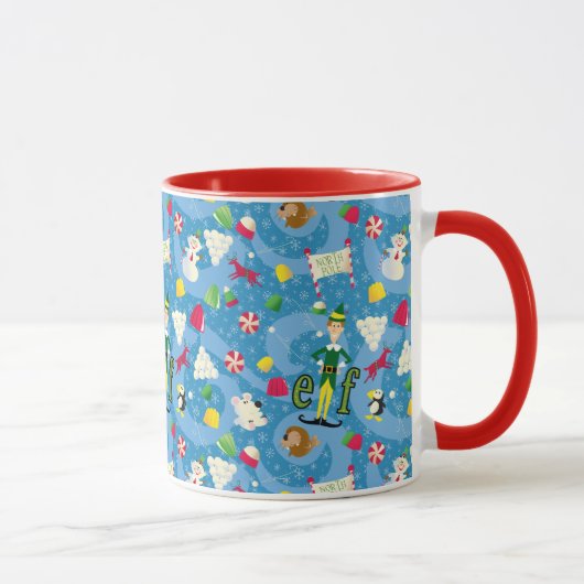 Buddy the Elf Cartoon Pattern Tasse (Rechts)