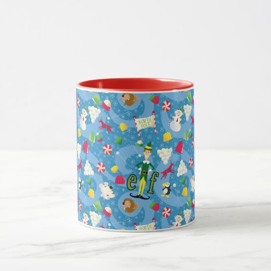 Buddy the Elf Cartoon Pattern Tasse (Zentrum)