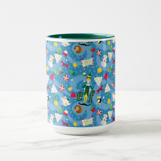 Buddy the Elf Cartoon Pattern Tasse (Zentrum)