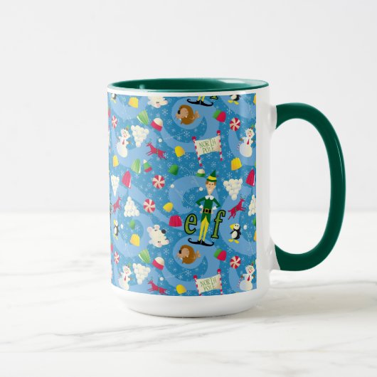 Buddy the Elf Cartoon Pattern Tasse (Rechts)