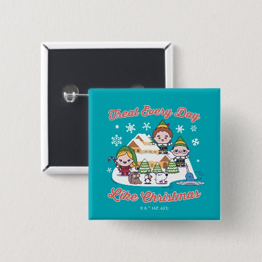 Buddy the Elf Chibi Graphic Button (Vorne & Hinten)