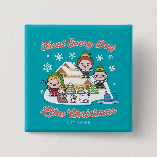 Buddy the Elf Chibi Graphic Button (Vorderseite)