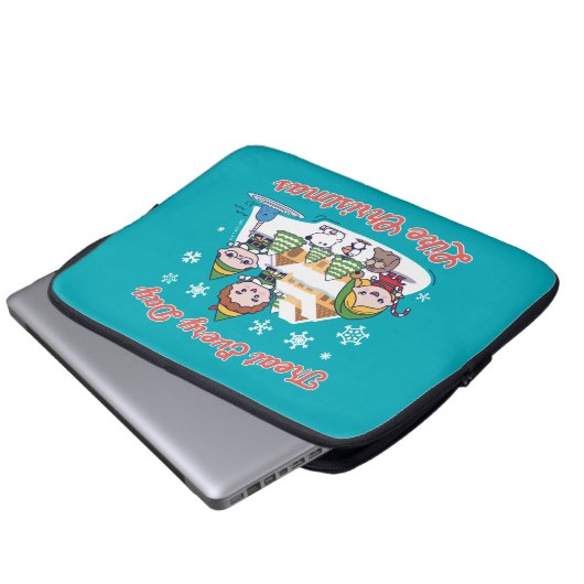 Buddy the Elf Chibi Graphic Laptopschutzhülle (Vorne Knopf)