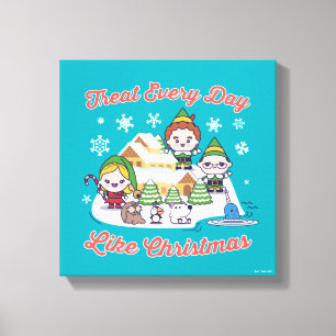 Buddy the Elf Chibi Graphic Leinwanddruck