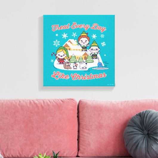 Buddy the Elf Chibi Graphic Leinwanddruck (Insitu (Wohnzimmer))