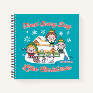 Buddy the Elf Chibi Graphic Notizblock