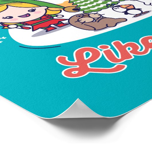 Buddy the Elf Chibi Graphic Poster (Ecke)