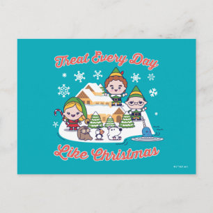 Buddy the Elf Chibi Graphic Postkarte
