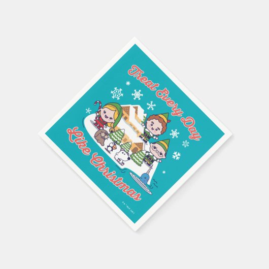 Buddy the Elf Chibi Graphic Serviette (Ecke)