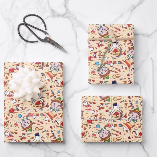 Buddy the Elf | Christmas Cheer Pattern Wrapping P Geschenkpapier Set (Vorderseite)