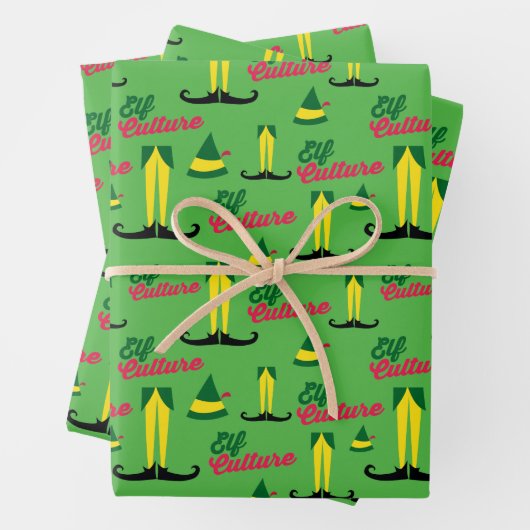 Buddy the Elf | Elf-Kulturmuster Geschenkpapier Set (Beispiel)