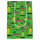 Buddy the Elf | Elf-Kulturmuster Mittlere Geschenktüte (Rückseite)