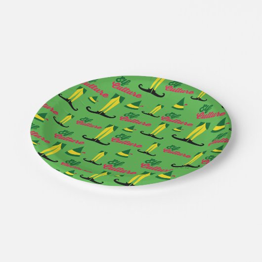 Buddy the Elf | Elf-Kulturmuster Pappteller (Schrägansicht)