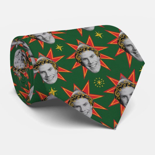 Buddy the Elf Emotions Pattern Krawatte (Gerollt)