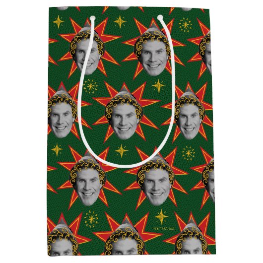 Buddy the Elf Emotions Pattern Mittlere Geschenktüte (Vorderseite)