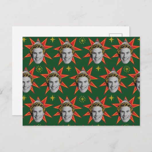 Buddy the Elf Emotions Pattern Postkarte (Vorne/Hinten)