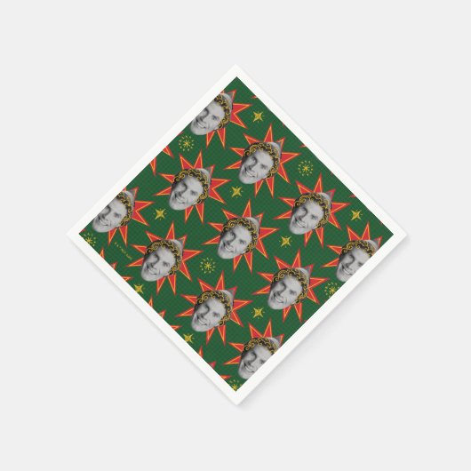 Buddy the Elf Emotions Pattern Serviette (Ecke)