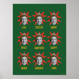 Buddy the Elf Emotions Poster