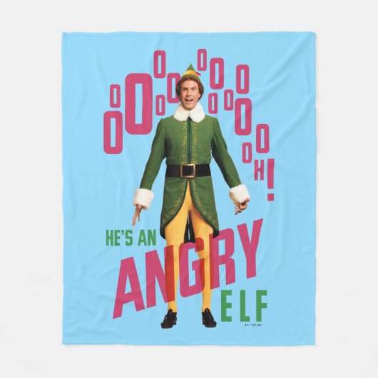 Buddy the Elf | Er ist ein wütender Elf Fleecedecke (Vorderseite)