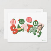 Buddy the Elf | Fa La La La Santa Postkarte (Vorne/Hinten)