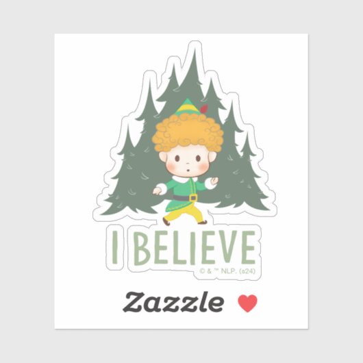 Buddy the Elf Ich glaube Aufkleber (Blatt)