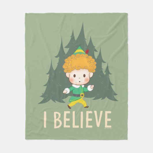 Buddy the Elf Ich glaube Fleecedecke (Vorderseite)