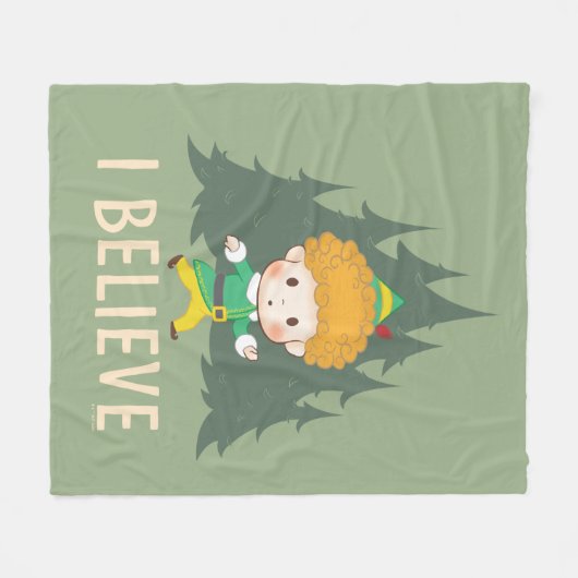 Buddy the Elf Ich glaube Fleecedecke (Vorderseite (Horizontal))