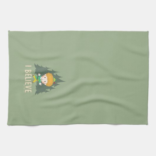 Buddy the Elf Ich glaube Geschirrtuch (Horizontal)