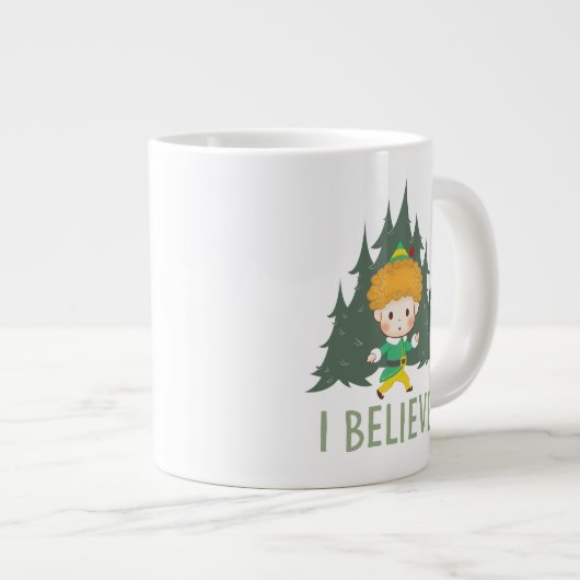 Buddy the Elf Ich glaube Jumbo-Tasse (Vorderseite Rechts)