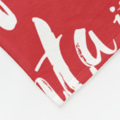 Buddy the Elf | Lächeln ist mein Lieblingsmuster Fleecedecke (Ecke)