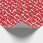 Buddy the Elf | Lächeln ist mein Lieblingsmuster Geschenkpapier (Ecke)