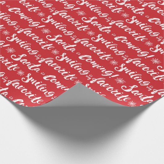 Buddy the Elf | Lächeln ist mein Lieblingsmuster Geschenkpapier (Ecke)