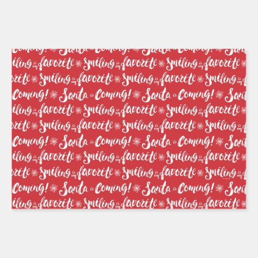 Buddy the Elf | Lächeln ist mein Lieblingsmuster Geschenkpapier Set (Vorderseite 2)