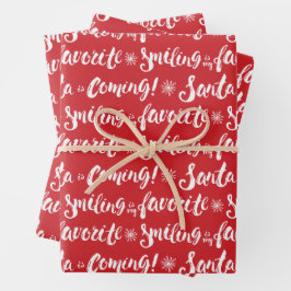 Buddy the Elf | Lächeln ist mein Lieblingsmuster Geschenkpapier Set